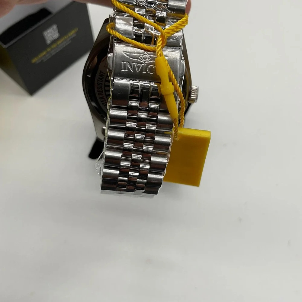 Invicta Specialty 43mm Mens Watch Green Dial Stainless Steel Fluted Bezel New